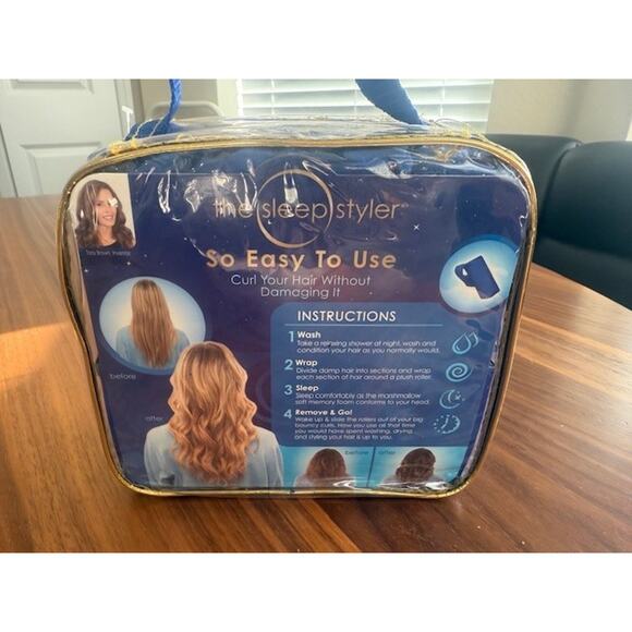 THE SLEEP STYLER MINI FOR SHORT OR FINE HAIR 12 - 3" ROLLERS SHARK TANK - NEW - Picture 5 of 6